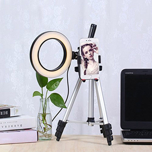 Tripod Stand Ring Light Camera Cam Phone Holder for Youtube Facebook live vlog