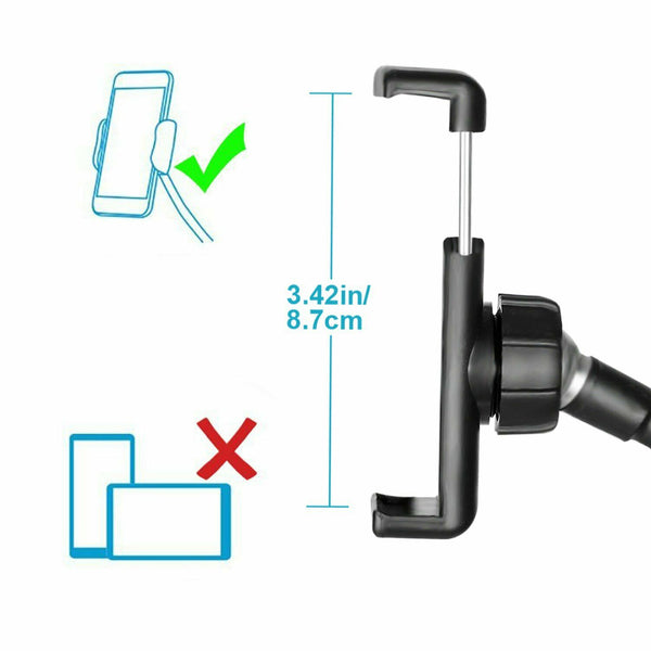 Selfie Light Mic Stand Phone Holder for Live Stream Twitter Facebook YouTube
