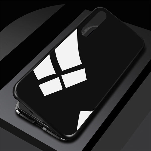 Magnetic Metal Bumper Frame Case Cover For iPhone XS X 8 7 Luxury Tempered Glass