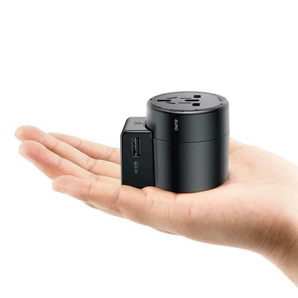 Worldwide Travel Traveling Wall Charger EU US UK AU Plug USB AC Power Adapter