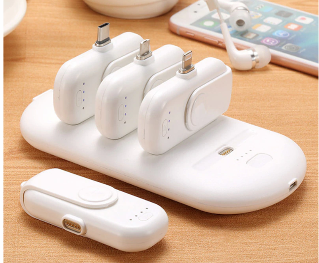 Mini Small Power Bank Finger Magnetic Battery Charger for Mobile Android iPhone