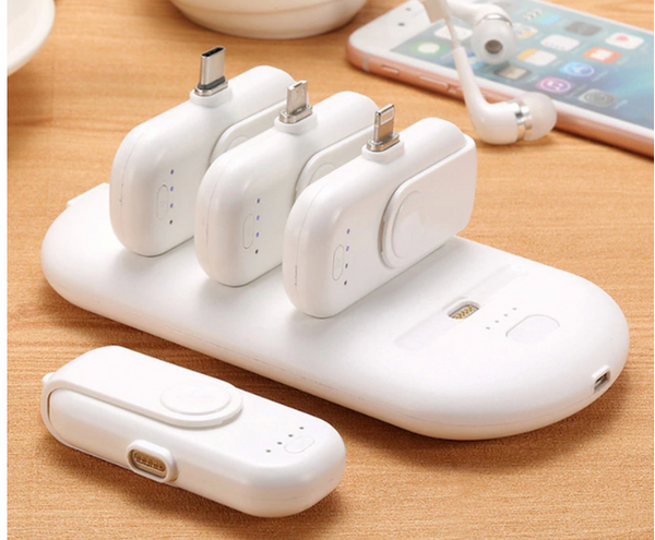 Mini Small Power Bank Finger Magnetic Battery Charger for Mobile Android iPhone