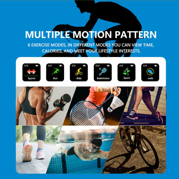 Bluetooth 4.0 Smart Wristband Sport Watch Heart Rate Blood Pressure Sleep Monitor