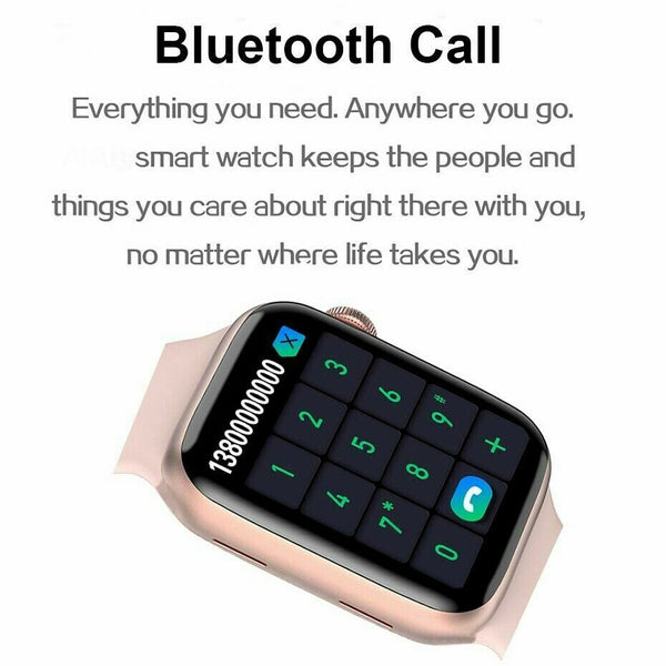 Smart Sport Watch 1.75" HD Bluetooth Call Keep Fit Calories Heart Rate Monitor