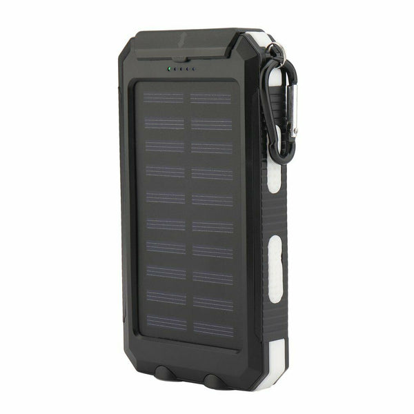 Waterproof Solar Sun Power Bank High Capacity Portable External Battery Charger