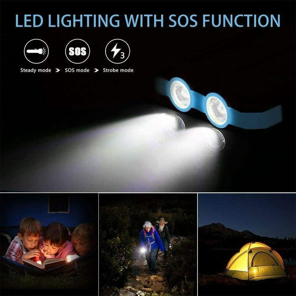 Waterproof Solar Sun Power Bank High Capacity Portable External Battery Charger