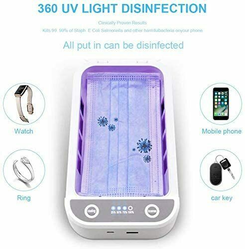 UV Ultraviolet Mobile Phone Cleaner Kill Virus Sterilizer Sanitizer Disinfection