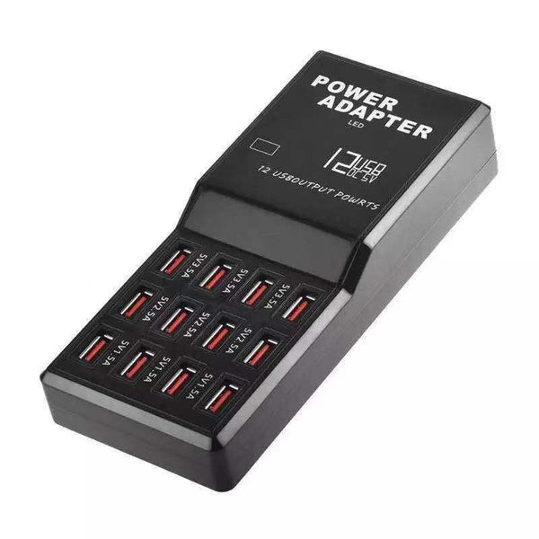 Multi Port USB Charging Power Station Hub Desktop Cell Phone Charger Organizer