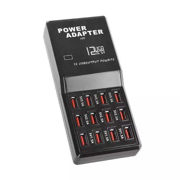 Multi Port USB Charging Power Station Hub Desktop Cell Phone Charger Organizer