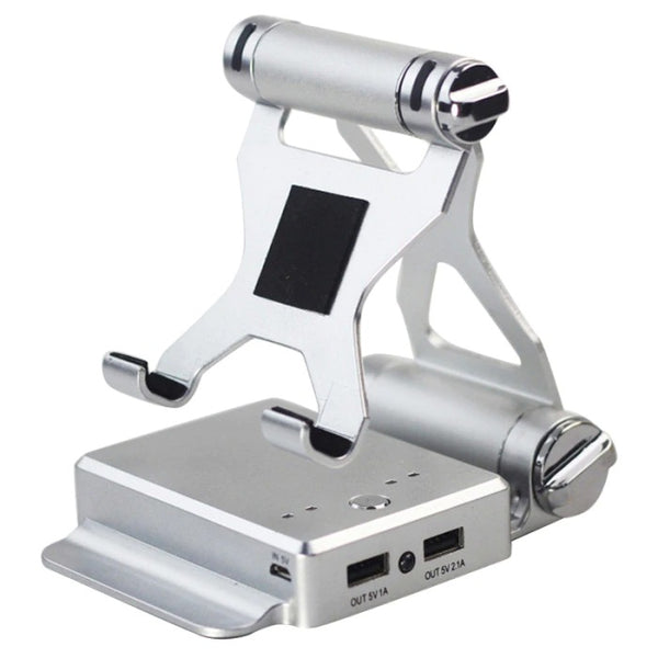 Fold Bluetooth Mobile Phone Mic Speaker Stand Holder Docking Portable Powerbank