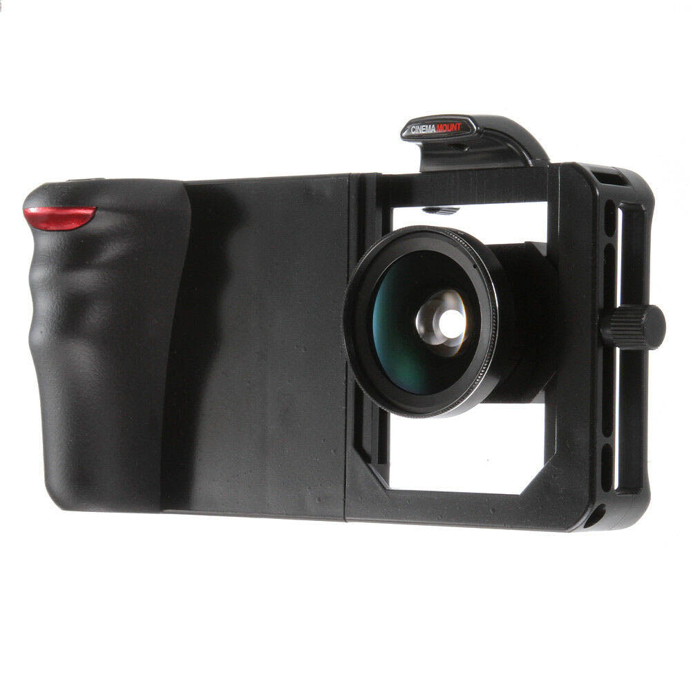 Bluetooth Cell Phone Cam Camera Frame Mount Rig Vlog Stabilizer Wide Angle Lens