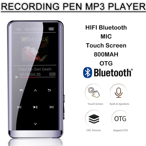 Bluetooth MP4 Player Media FM Radio Voice Recorder HIFI Sport Music Speaker OTG