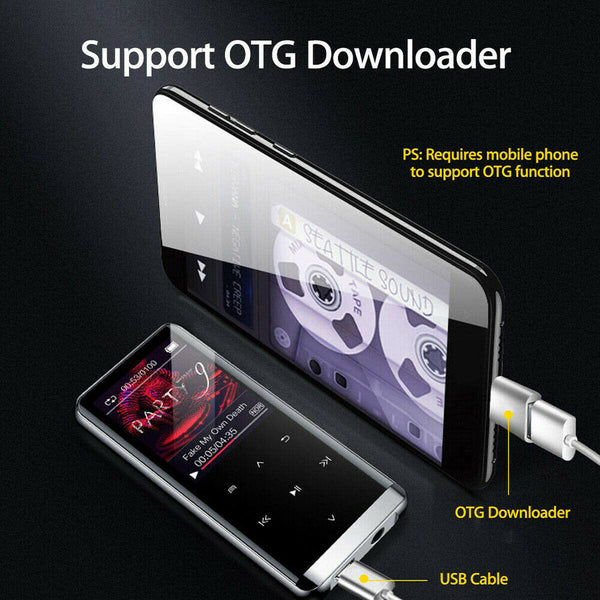 Bluetooth MP4 Player Media FM Radio Voice Recorder HIFI Sport Music Speaker OTG