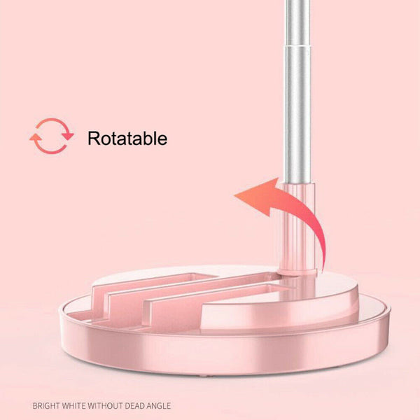 Foldable Folded LED Ring Light Phone Tripod Holder Adjustable Makeup Live Stream