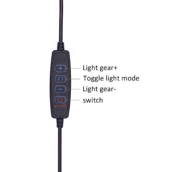 Foldable Folded LED Ring Light Phone Tripod Holder Adjustable Makeup Live Stream