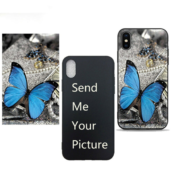 Personalized Soft TPU Rubber Phone Case Cover Custom Made For Apple iPhone Samsung