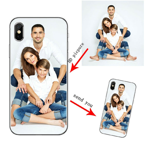 Personalized Soft TPU Rubber Phone Case Cover Custom Made For Apple iPhone Samsung