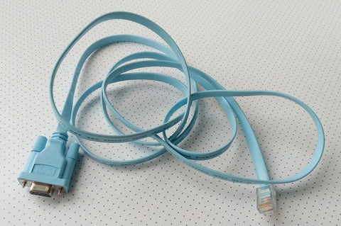 DB9 D-SUB VGA female jack to RJ45 8P8C plug male Cisco Console Cable 5FT blue