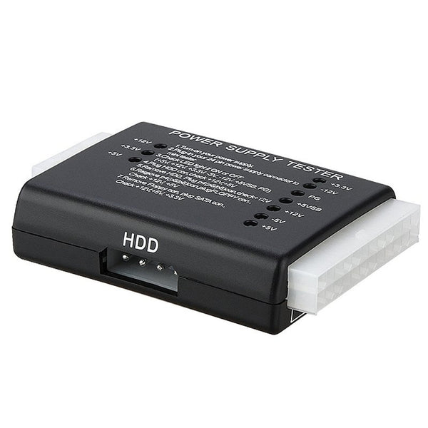 20 / 24 pin Test Diagnostic Desktop PC Power Voltage Supply Tester for ATX SATA HDD Port