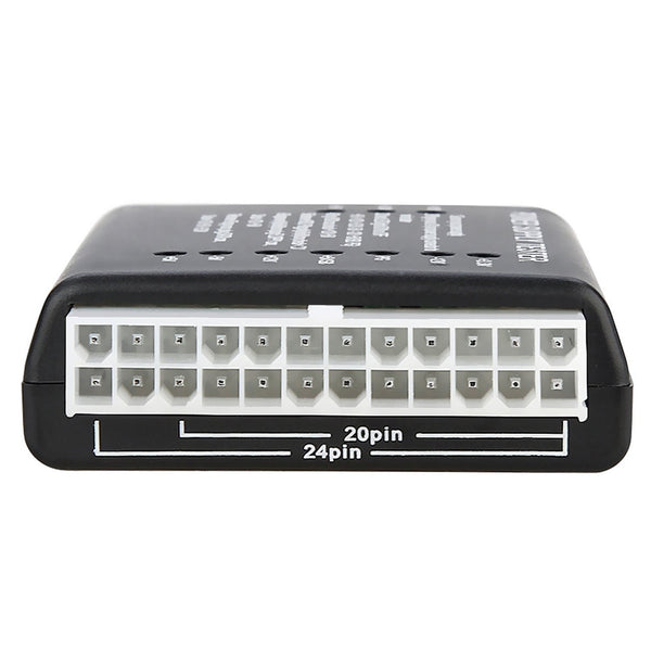 20 / 24 pin Test Diagnostic Desktop PC Power Voltage Supply Tester for ATX SATA HDD Port