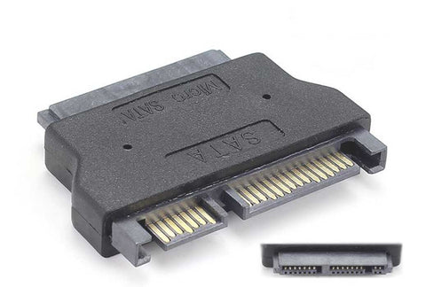 SATA 15 + 7pin Male Convert Micro SATA 7+7+2 pin Female For 2.5 3.5 To 1.8 inch HD
