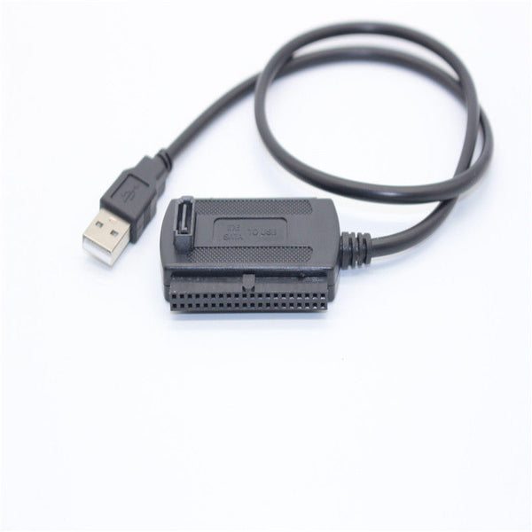 HDD USB 2.0 To IDE 40 pin SATA 2.5" 3.5"Converter Adapter Cable External Hard Disk
