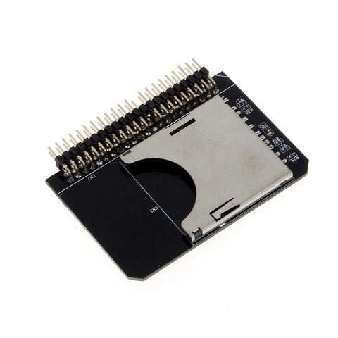 SD SDHC SDXC MMC Memory Card to IDE 2.5" 44 Pin Male Adapter Converter Black