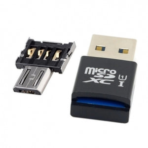 Mini Size USB 3.0 to Micro SD SDXC TF Card Reader with Micro USB5pin OTG Adapter for Tablet Cell Phone
