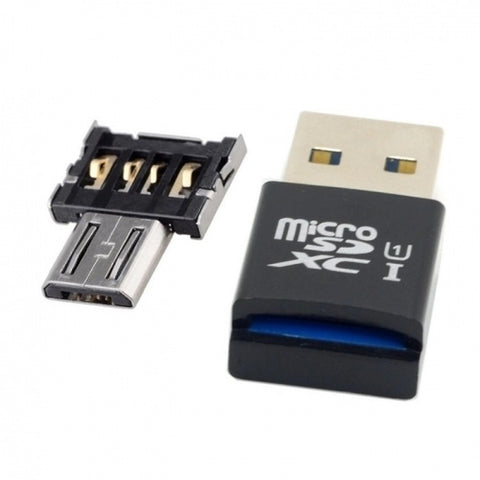 Mini Size USB 3.0 to Micro SD SDXC TF Card Reader with Micro USB5pin OTG Adapter for Tablet Cell Phone