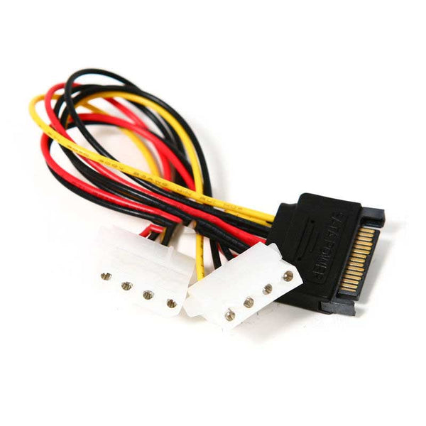3pcs x 15 Pin SATA Male to Molex 4 Pin IDE Female Power Adapter Cable Serial ATA HDD
