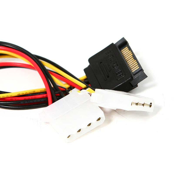 3pcs x 15 Pin SATA Male to Molex 4 Pin IDE Female Power Adapter Cable Serial ATA HDD