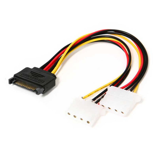 3pcs x 15 Pin SATA Male to Molex 4 Pin IDE Female Power Adapter Cable Serial ATA HDD