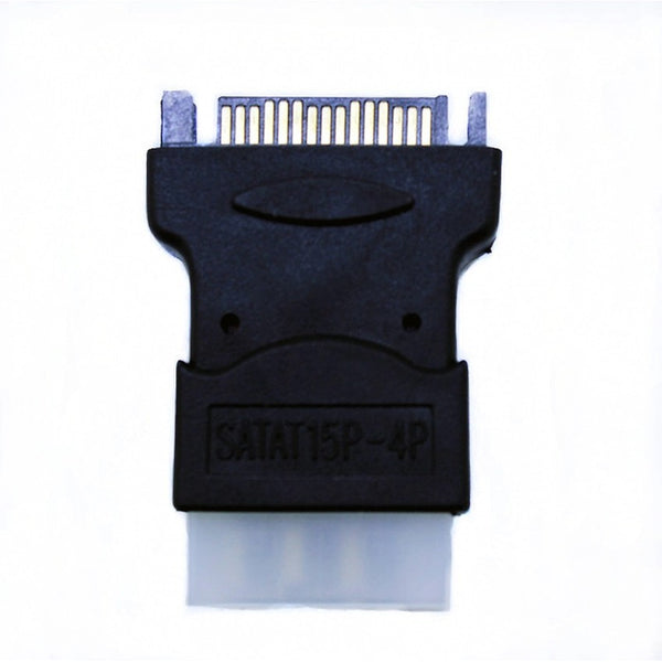 SATA 15 P Pin Power connector male to Molex 4P IDE Male Hard Drive Adapter