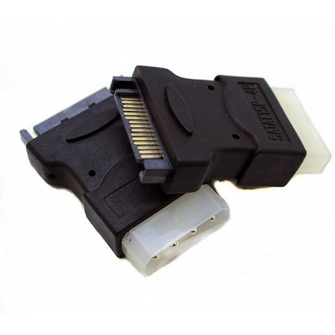 SATA 15 P Pin Power connector male to Molex 4P IDE Male Hard Drive Adapter