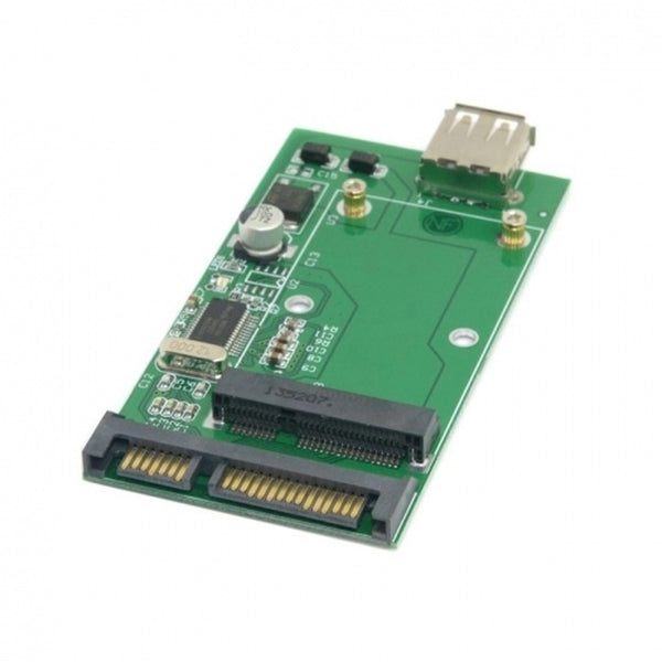 Mini pcie mSATA SSD to 2.5" SATA 6.0 G bps and mSATA SSD to USB 2.0 adapter card