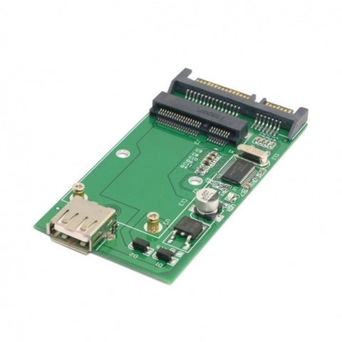 Mini pcie mSATA SSD to 2.5" SATA 6.0 G bps and mSATA SSD to USB 2.0 adapter card