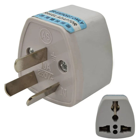 3pcs x 3 Pin AU US UK EU to AU Australia Travel Travelling AC Power Plug Adapter