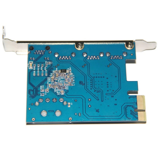 Desktop PCI-E to 3-Port USB 3.0 & Ethernet LAN Gigabit Ethernet RJ45 Port Expansion Card