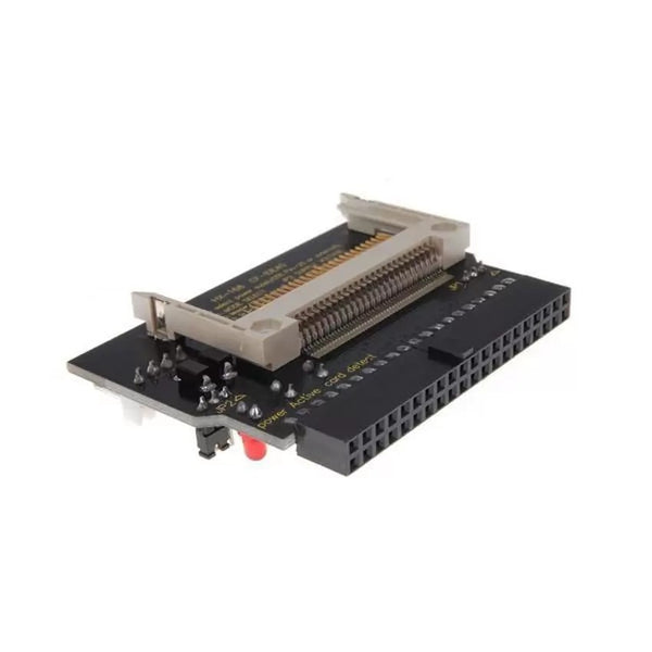 Dual Compact Flash CF I II to 3.5 IDE HDD Adapter Converter w/ 3 LED Black Color