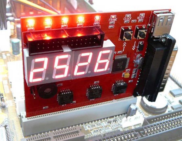 Post Diagnostic Internal PCI External LPT Desktop PC Motherboard Tester with 4-Digit Display for Professional Use