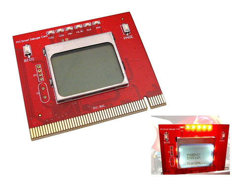 BIOS CPU RAM Test PCI PC Computer Analyzer Tester Diagnostic Card LCD Display