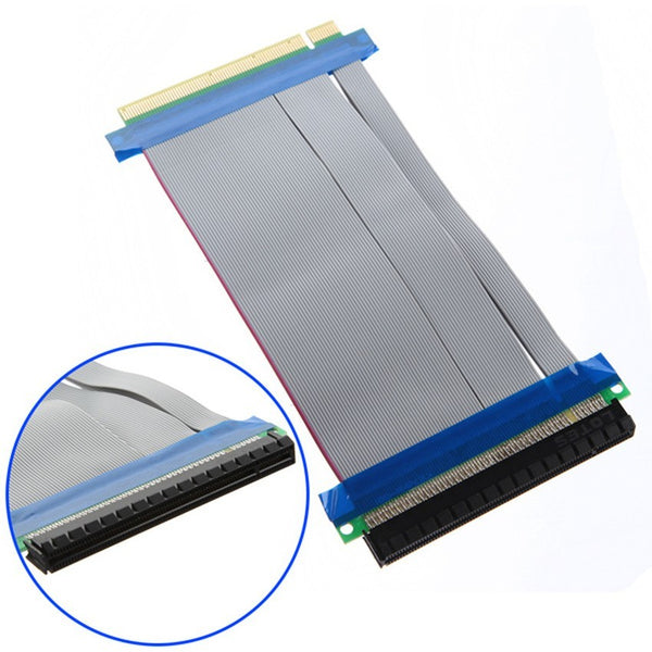PCI E Express PCI-E PCIE 16X Slots Riser Card Flexible Ribbon Extender Adapter Cable