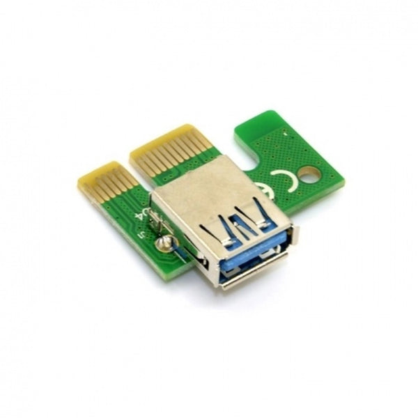 PCI-E 1x to 16x Mining Machine Enhanced Extender Riser Adapter w/ USB 3.0 & SATA Power Cable