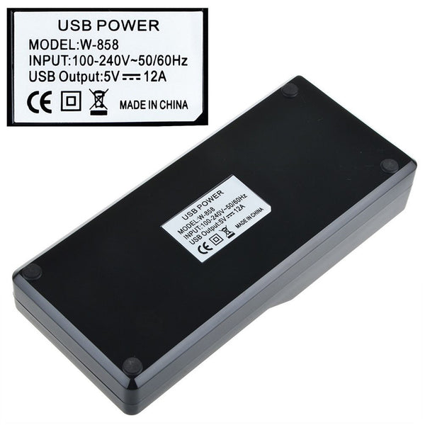 High Speed 12 Port USB Power Socket Charging Station Wall Charger Power Adapter