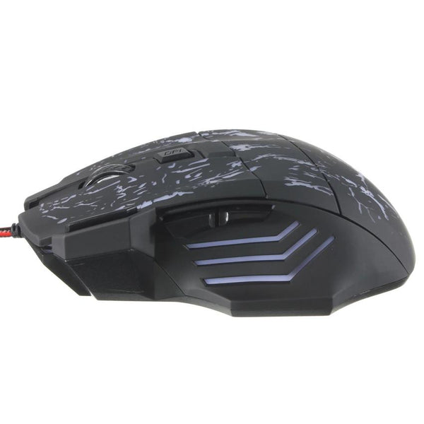 5500 DPI 7 Button LED Optical USB Wired Gaming Mouse Smart Mice PC Laptop Game