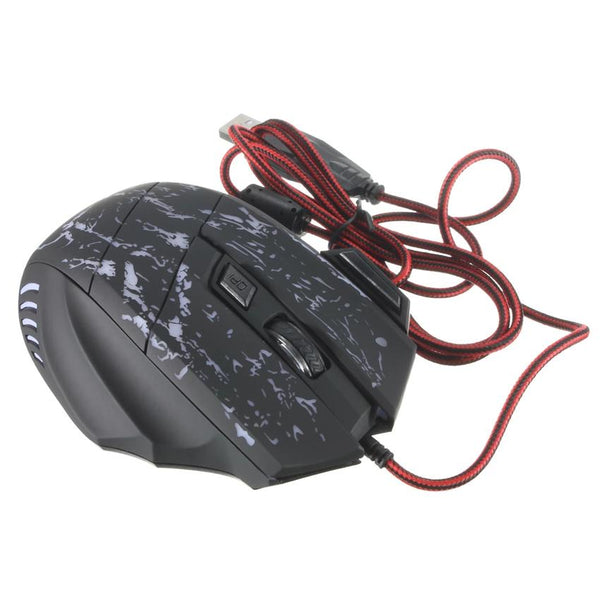5500 DPI 7 Button LED Optical USB Wired Gaming Mouse Smart Mice PC Laptop Game