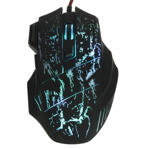 5500 DPI 7 Button LED Optical USB Wired Gaming Mouse Smart Mice PC Laptop Game