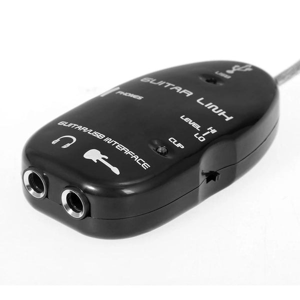 USB Guitar to Laptop PC MAC Interface Link Stereo Audio Cable Recording Adaptor