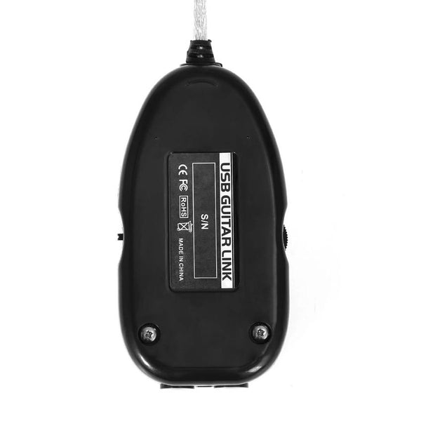 USB Guitar to Laptop PC MAC Interface Link Stereo Audio Cable Recording Adaptor