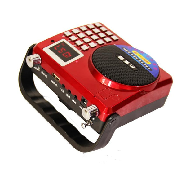 Portable Voice Amplifier w/ Subwoofer Loud sound Voice recorder FM Radio Microphone SD TF Card USB